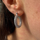 Brinco Argola Cravejado