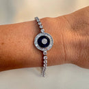 Pulseira Olho Grego Laíz Com Zircônia Em Prata 925