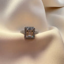 Anel Lajota Cravejado Com Zircônia