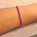 Pulseira Riviera Safira Rosa